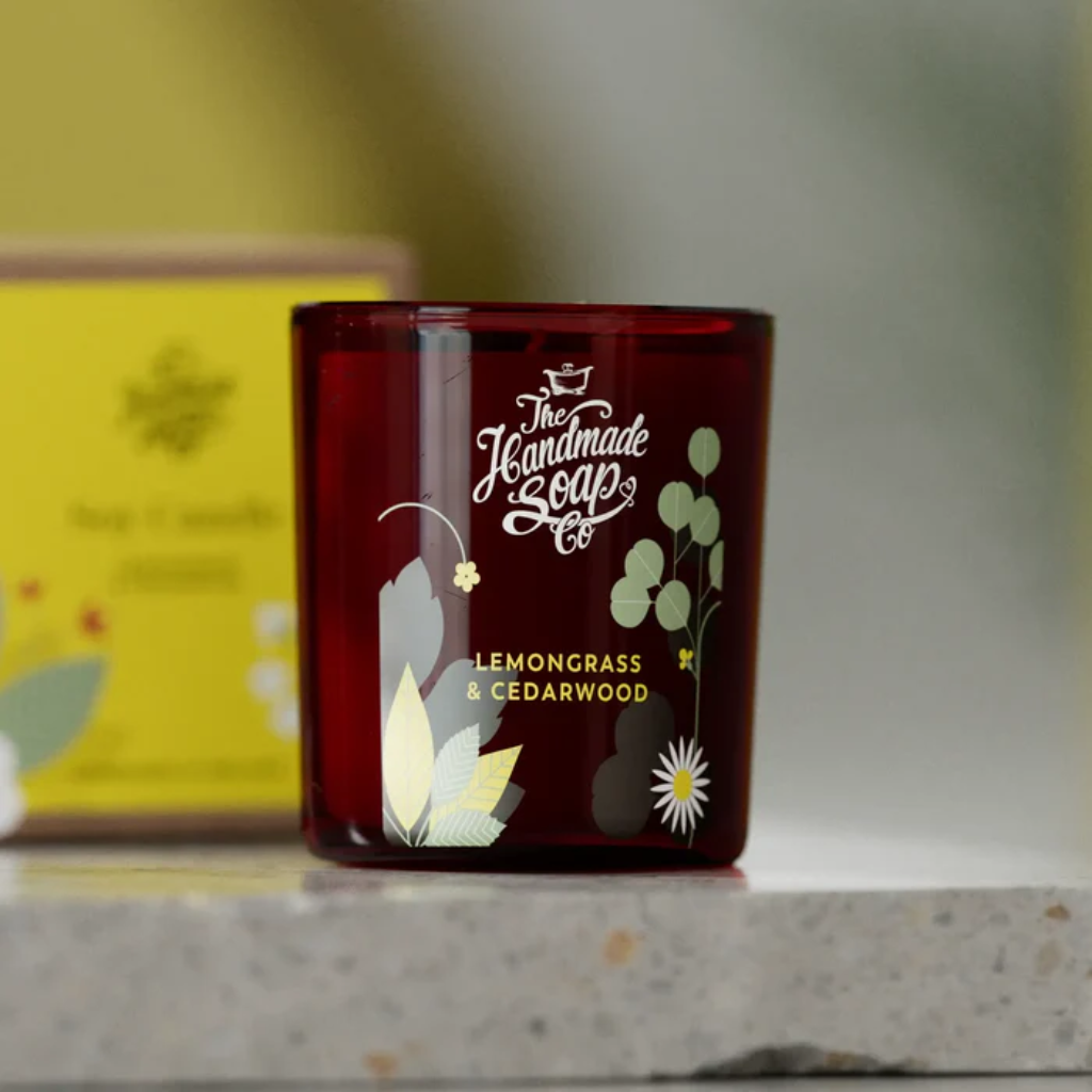 Handmade Soap Collection - Lemongrass & Cedarwood Candle - 210g CLC24 The Handmade Soap Company Mulligans of Ballaghaderreen 
