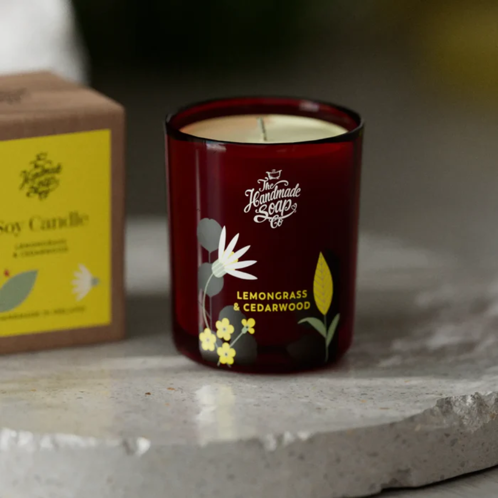 Handmade Soap Collection - Lemongrass & Cedarwood Mini Candle - 70g CLCM24 The Handmade Soap Company Mulligans of Ballaghaderreen 