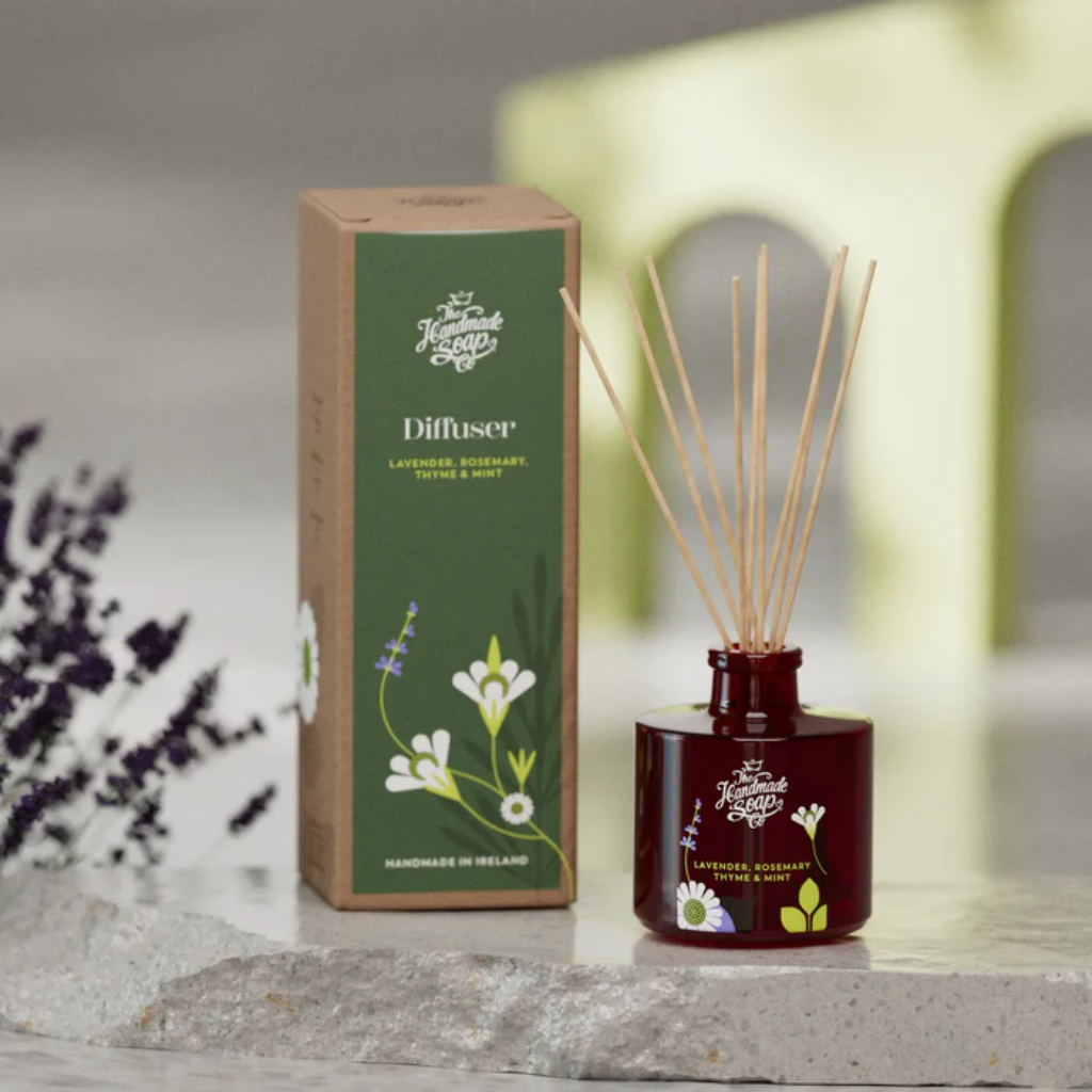 Handmade Soap Collection - Reed Fragrance Diffuser - Lavender, Rosemary, Thyme & Mint | 200ml FDL24 The Handmade Soap Company Mulligans of Ballaghaderreen 