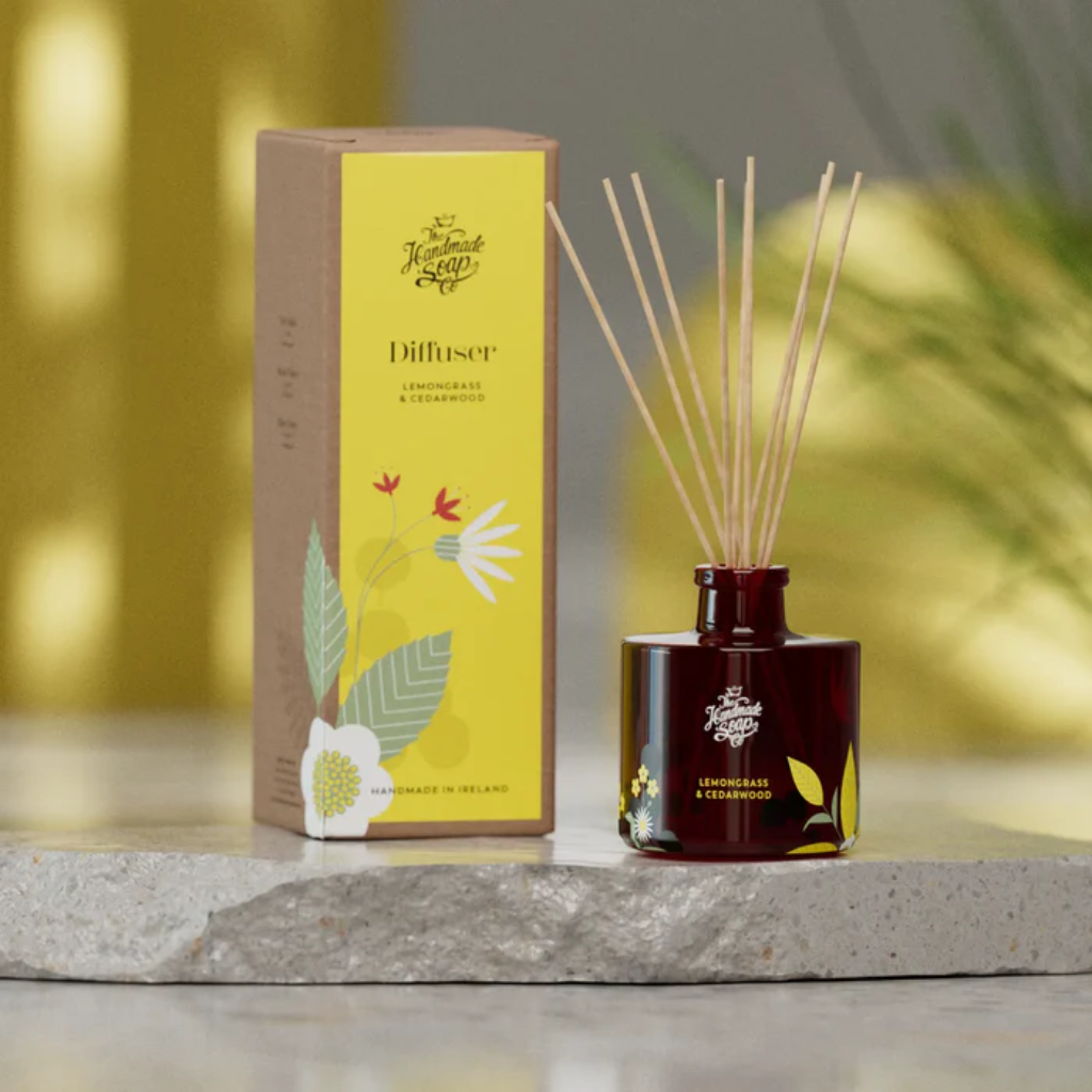 Handmade Soap Collection - Reed Fragrance Diffuser - Lemongrass & Cedarwood | 200mlFDC24 The Handmade Soap Company Mulligans of Ballaghaderreen 