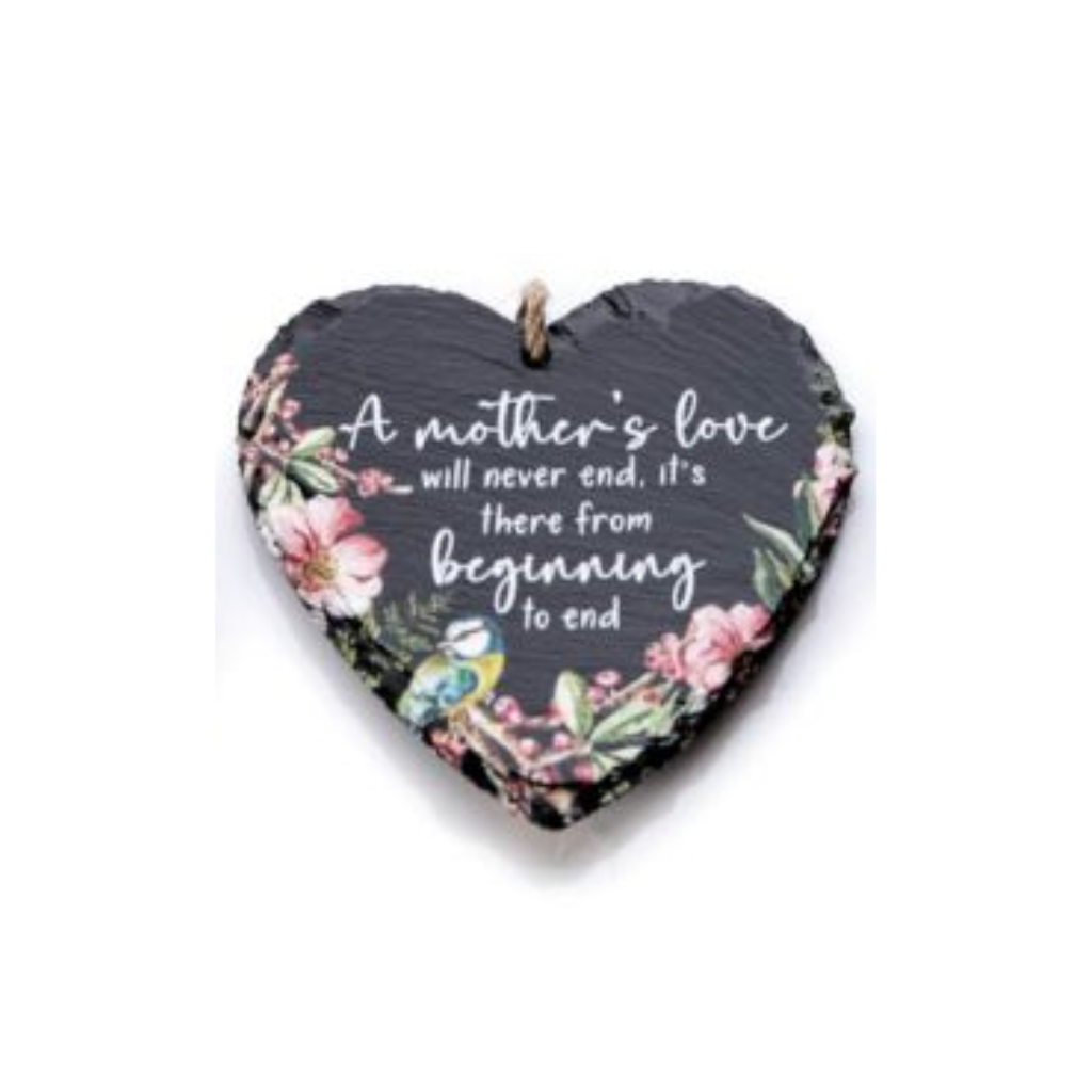 Hanging Slate Bird Heart