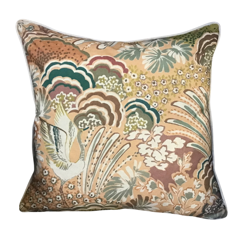 Hawaii Blast Peach Feather Cushion PRO-0517 Millford Linen Mulligans of Ballaghaderreen