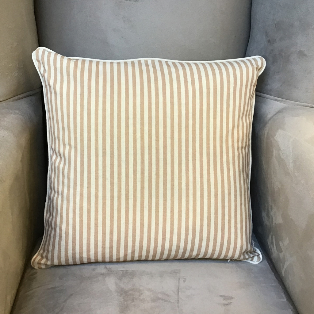 Hawaii Grey Orang Crem Feather Cushion PRO-0256 Millford Linen Mulligans of Ballaghaderreen