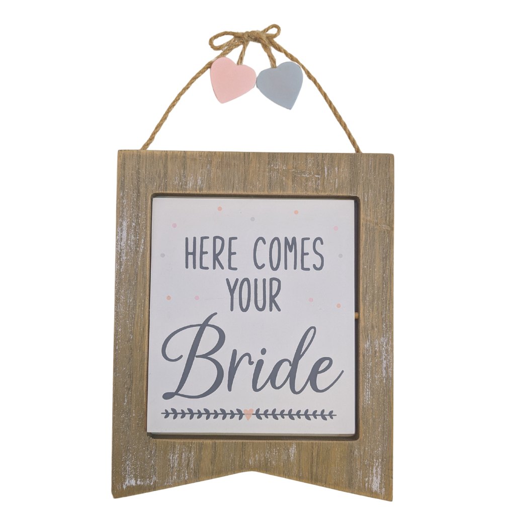 Here Comes Your Bride Two-Sided Plaque 8WG290 Richard Langs Mulligans of Ballaghaderreen