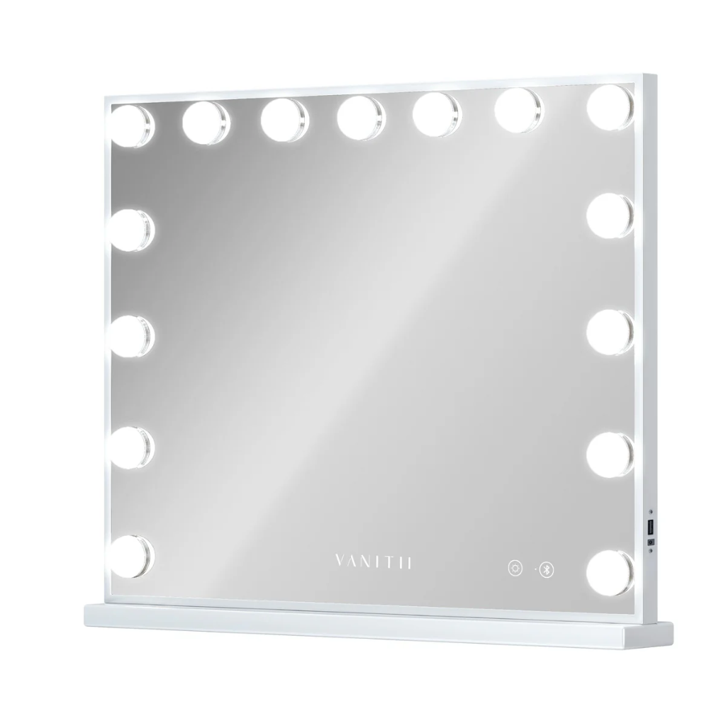 Hollywood 15 Bulb Music Mirror VNT-5846-JMBT-WHT VANITII Mulligans of Ballaghaderreen 
