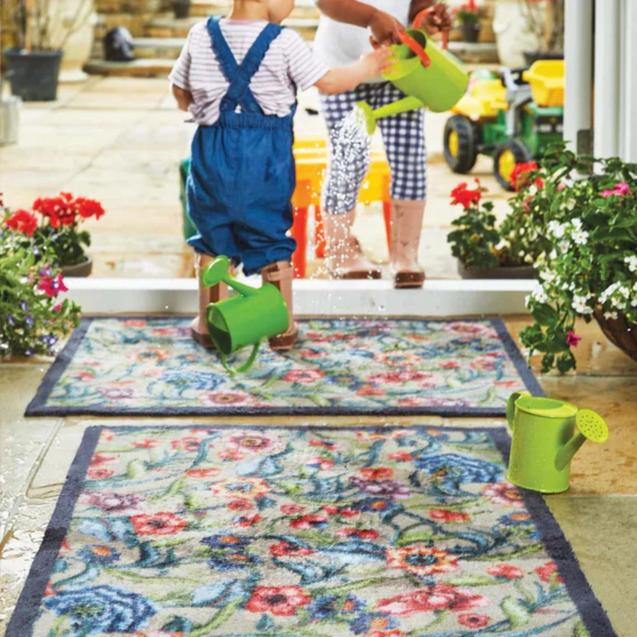 Hug Rug ECO Genics Garden Multi Floral2- 65cm x 150cm Paul Edwards Home Mulligans of Ballaghaderreen