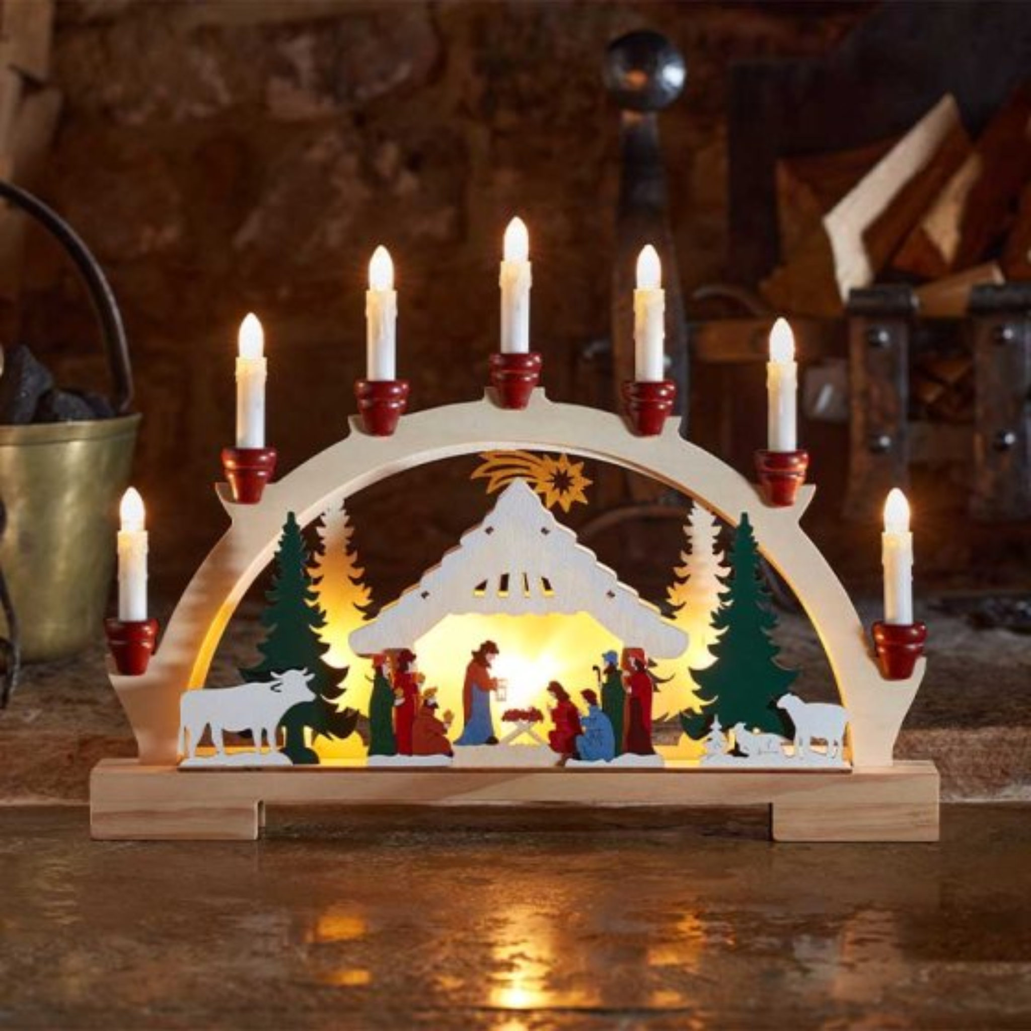 InLit Nativity CandleBridge 2590071 Smart Garden Christmas Mulligans of Ballaghaderreen