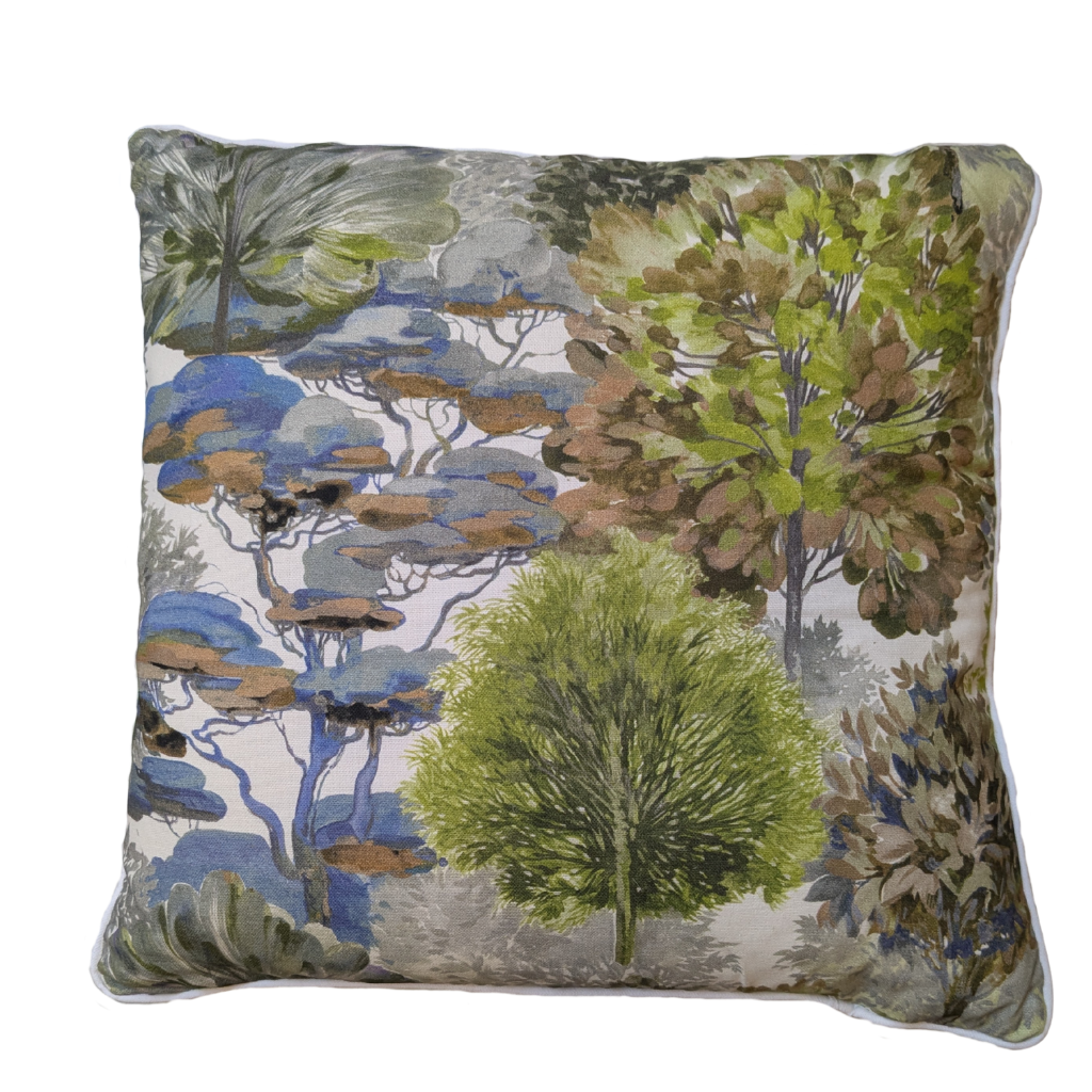 Jungle Blue Feather Scatter Cushion JBFSC Millford Linen Mulligans of Ballaghaderreen 