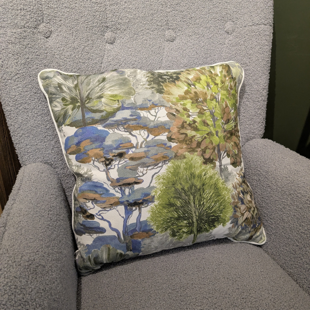 Jungle Blue Feather Scatter Cushion JBFSC Millford Linen Mulligans of Ballaghaderreen 