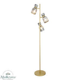 Kali smoked glass floor lamp 157cm TL6523-  Tara Lane & CoMulligans of Ballaghaderreen