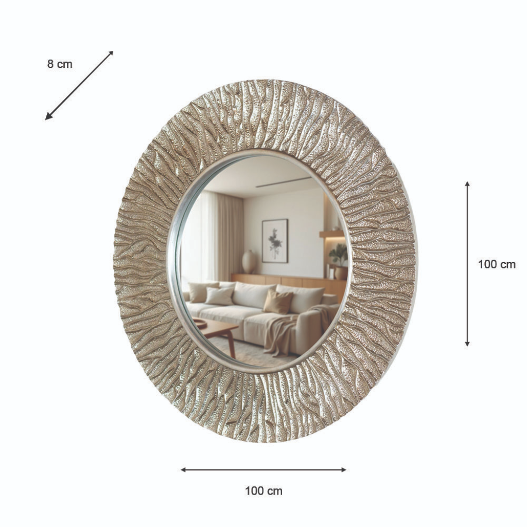 Kelsey Mirror Round Champagne TL 7219 Tara Home Mulligans of Ballaghaderreen