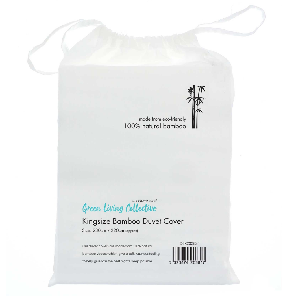 Kingsize White Eco Friendly 100% Natural Bamboo Duvet Cover DSK203824 Country Club Mulligans of Ballaghaderreen