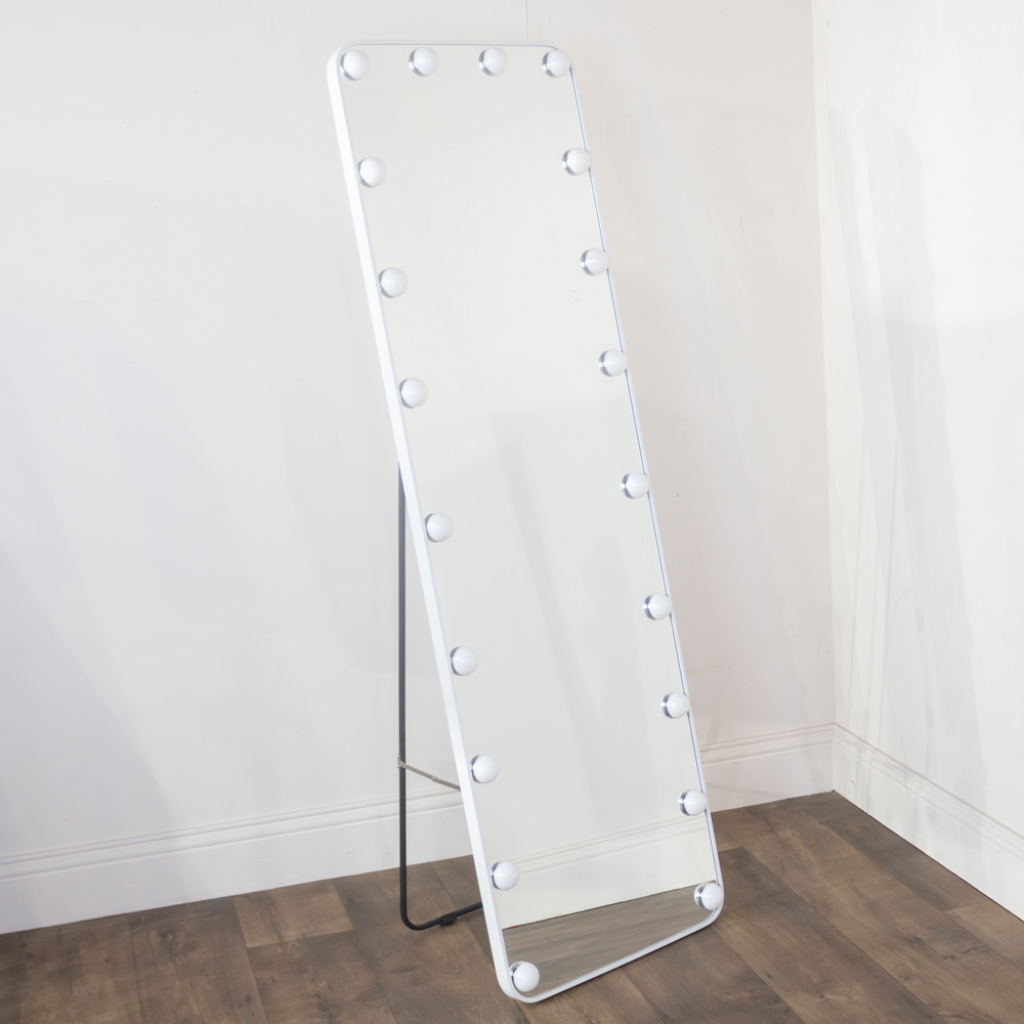 LED Bulb Modena Cheval Mirror White 160 x 50cm TL7008 Tara Lane Mulligans of Ballaghaderreen