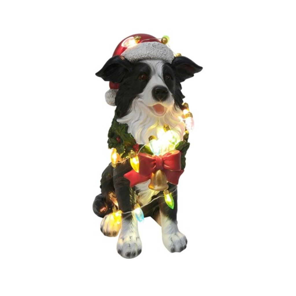 LED Christmas Collie 10x24cm 36322 Straits Home and Gift Mulligans of Ballaghaderreen