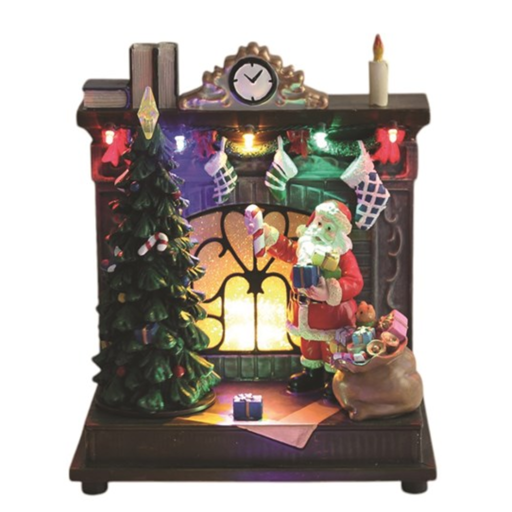 LED Fireplace Santa Scene 20cm 34459 Straits Mulligans of Ballaghaderreen 