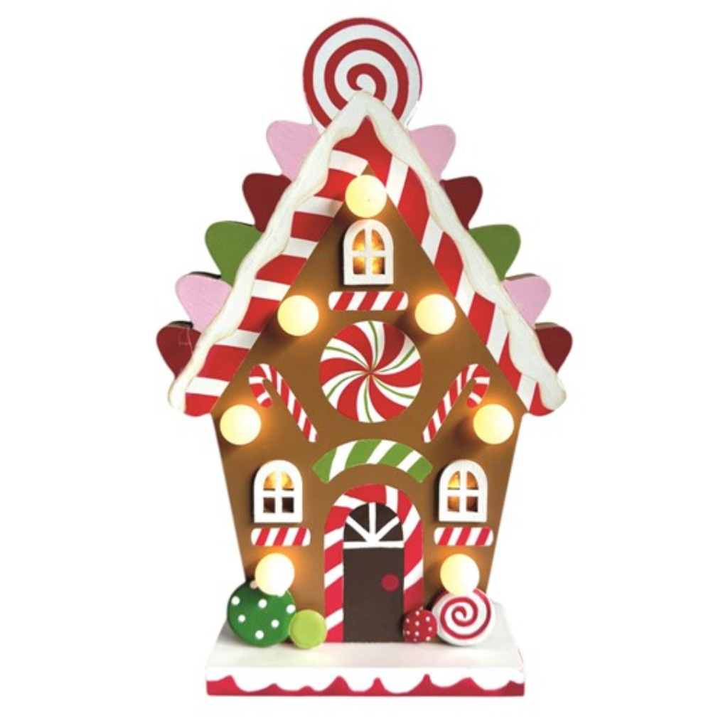 LED Gingerbread House 25cm 34375 Straits Mulligans of Ballaghaderreen 