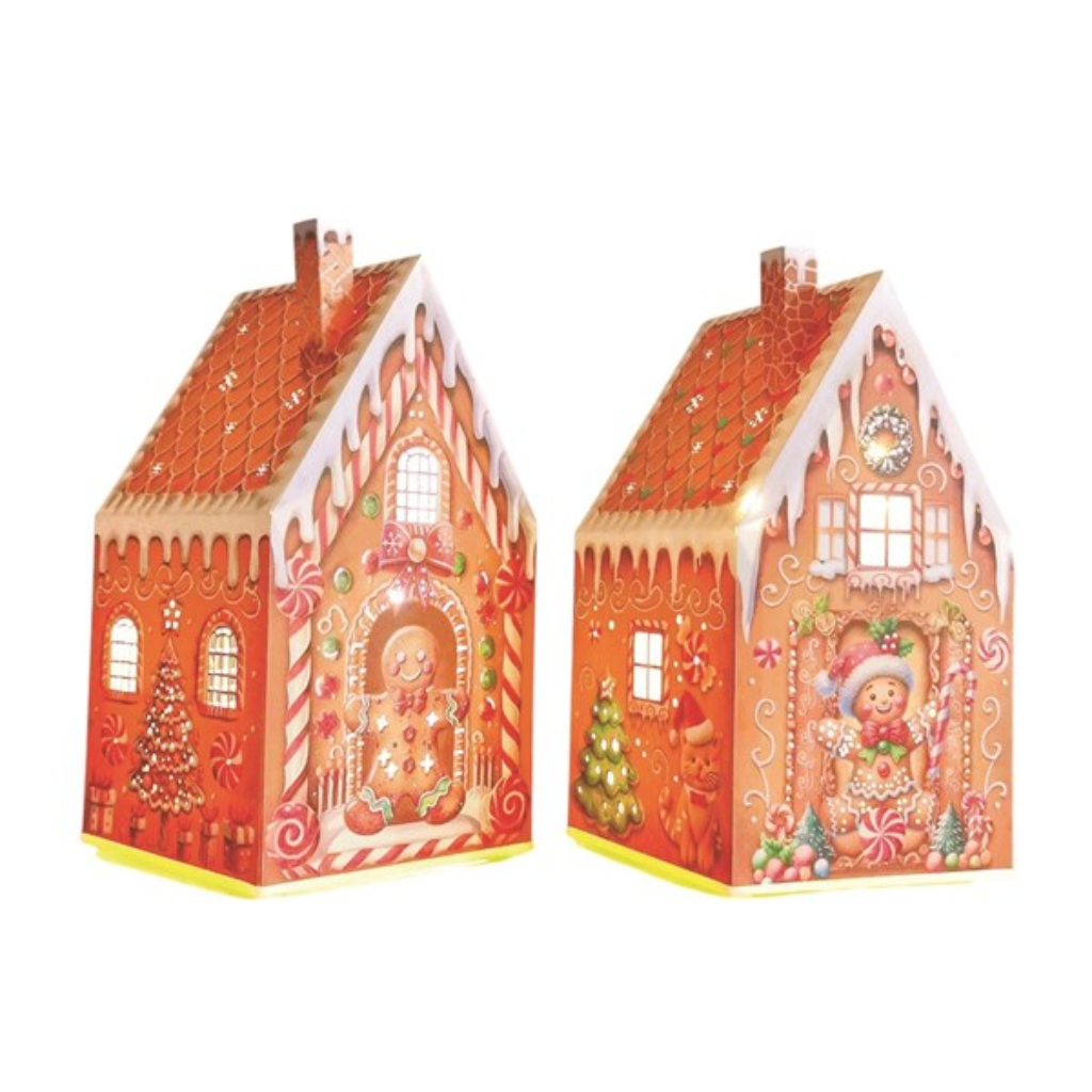 LED Gingerbread Houses 21cm 34991 Straits Mulligans of Ballaghaderreen 