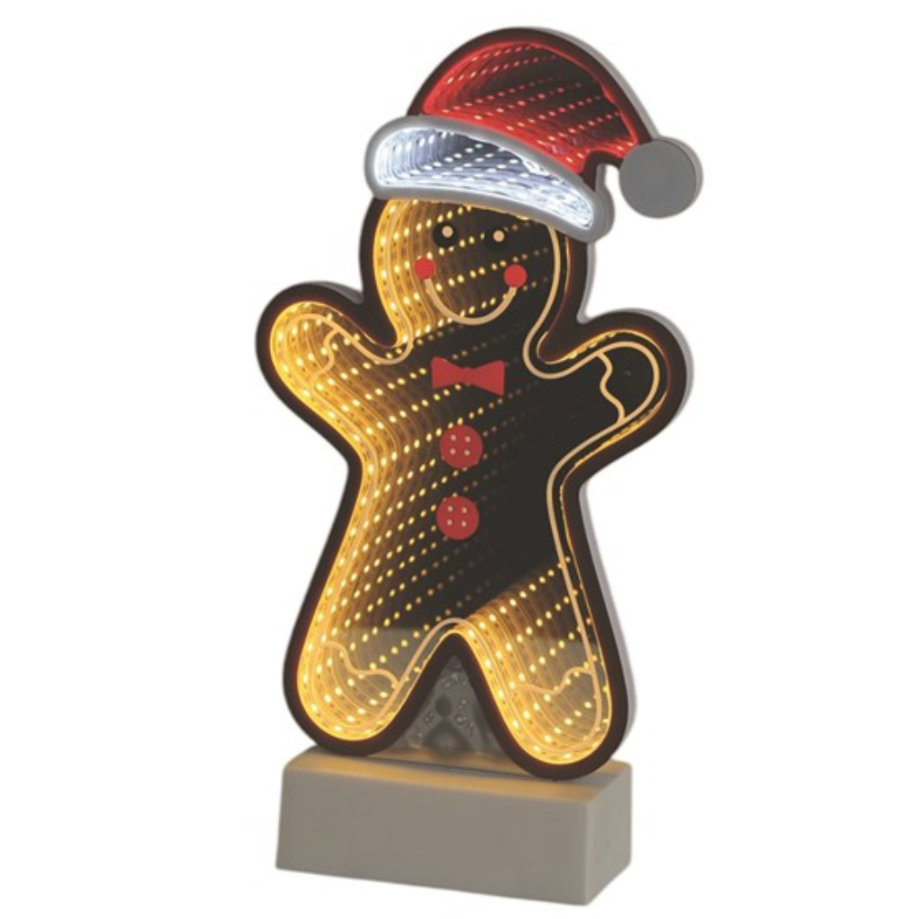 LED Infinity Gingerbread Man 14x28cm 34348 Straits Mulligans of Ballaghaderreen 