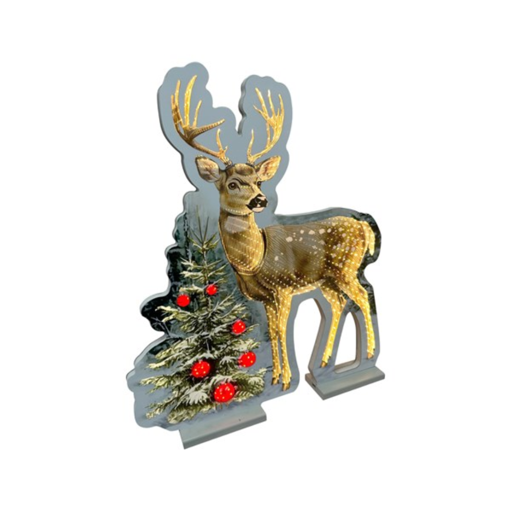 LED Infinity Reindeer 40cm 36309 Straits Home and Gift Mulligans of Ballaghaderreen