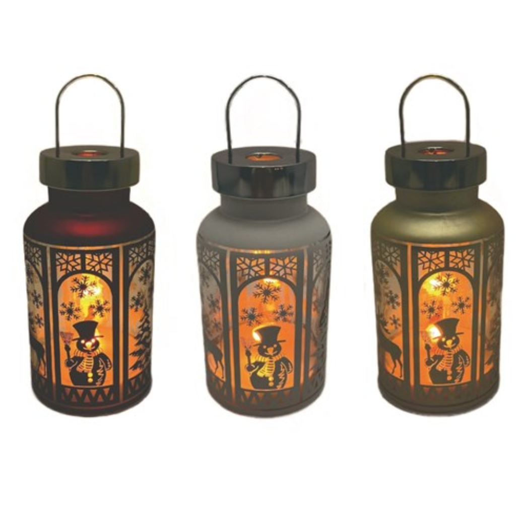 LED Lantern Gold/Red/White 20cm 34512 Straits Mulligans of Ballaghaderreen 