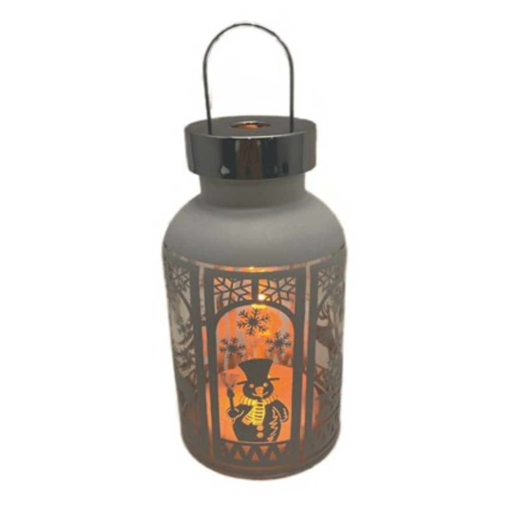 LED Lantern Gold/Red/White 24cm 34515 Straits Mulligans of Ballaghaderreen 