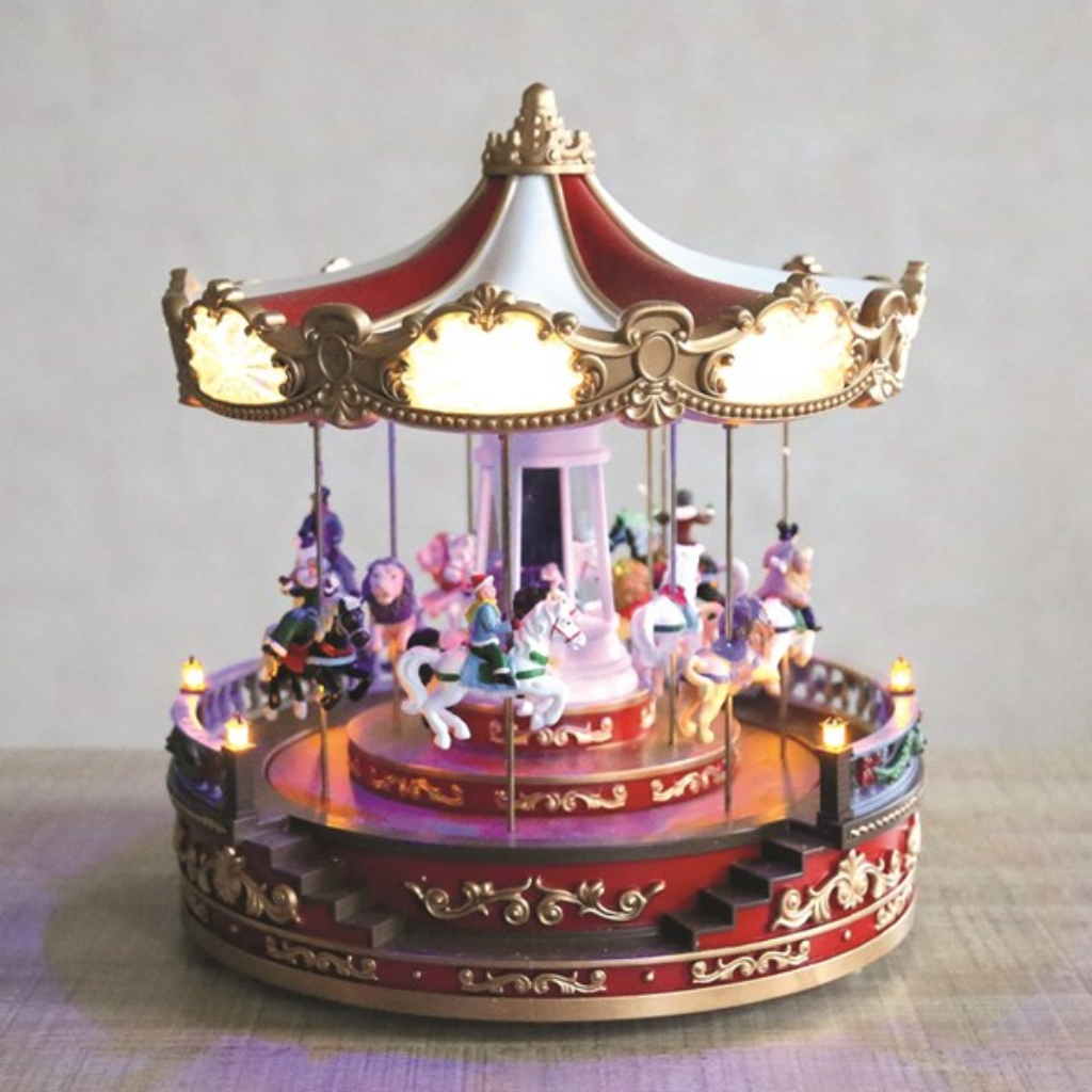 LED Musical Carousel 30x36cm 34451 Straits Mulligans of Ballaghaderreen 