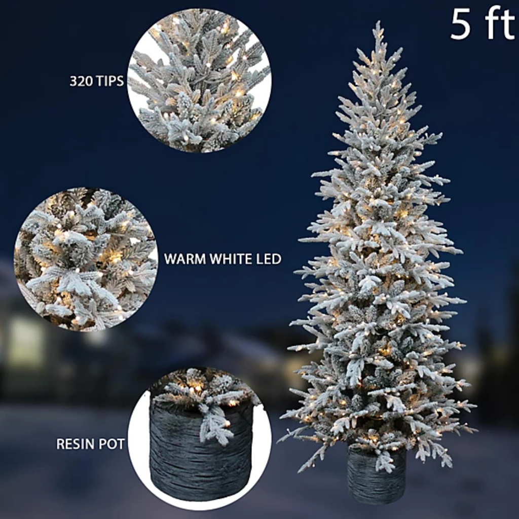 LED Piedmont Pine in Pot 5Ft 249005 Shatchi Mulligans of Ballaghaderreen