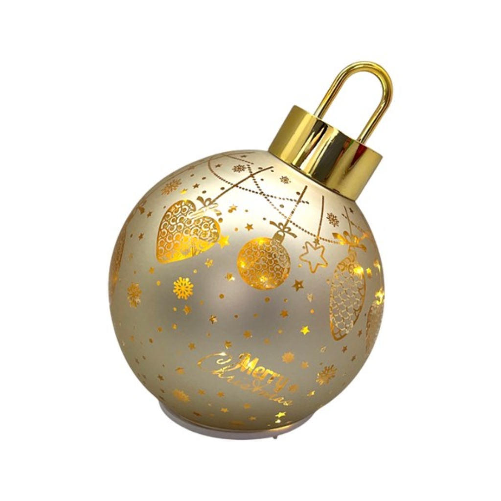 LED Rotating Bauble Gold 15cm 36870 Straits Home and Gift Mulligans of Ballaghaderreen