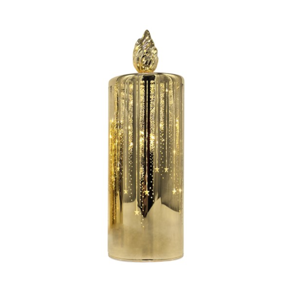 LED Rotating Candle Gold 29cm 36825 Straits Home and Gift Mulligans of Ballaghaderreen