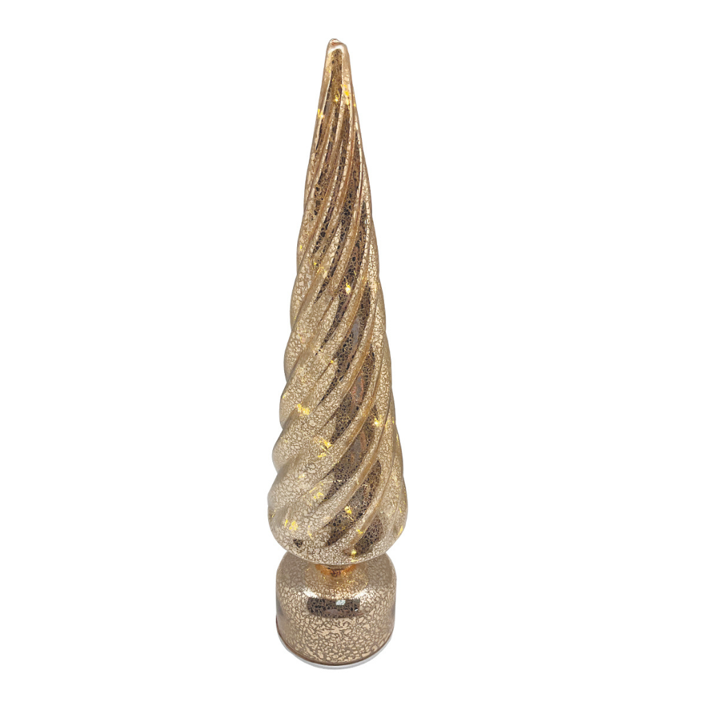 LED Rotating Tree Gold 40cm 34931 Straits Mulligans of Ballaghaderreen 
