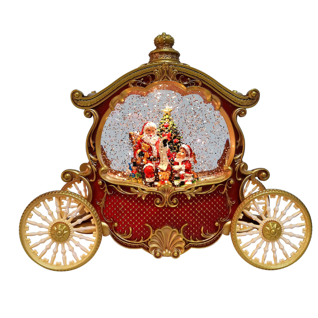 LED Santa Carriage Spinner 26cm 34249 Straits Mulligans of Ballaghaderreen 