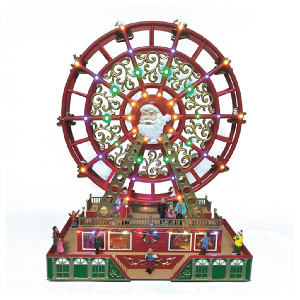 LED Santa Ferris Wheel 48cm 34452 Straits Mulligans of Ballaghaderreen 