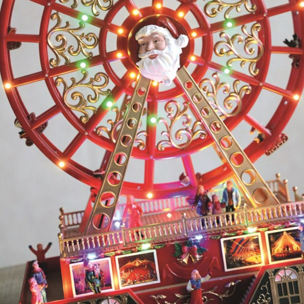 LED Santa Ferris Wheel 48cm 34452 Straits Mulligans of Ballaghaderreen 