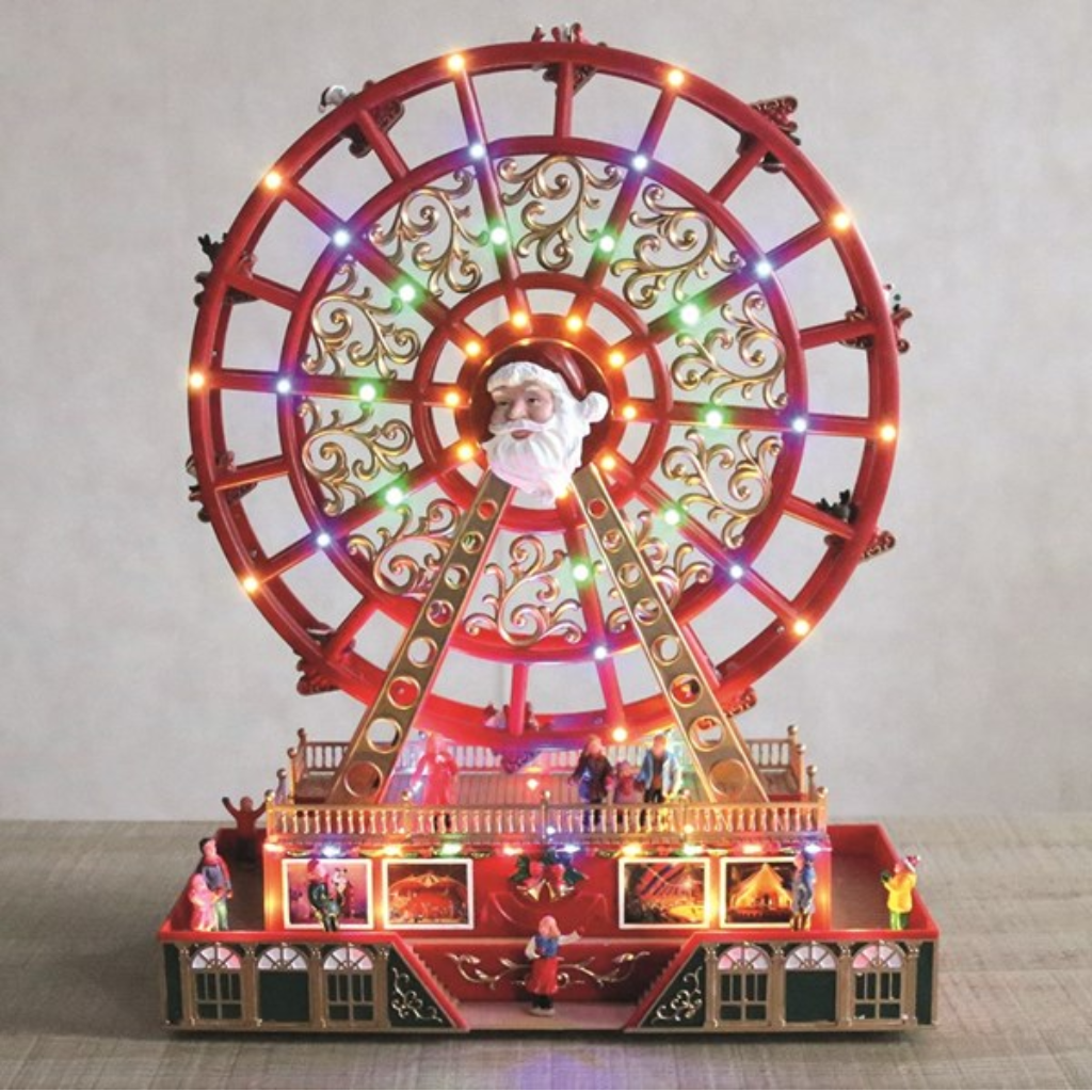 LED Santa Ferris Wheel 48cm 34452 Straits Mulligans of Ballaghaderreen 