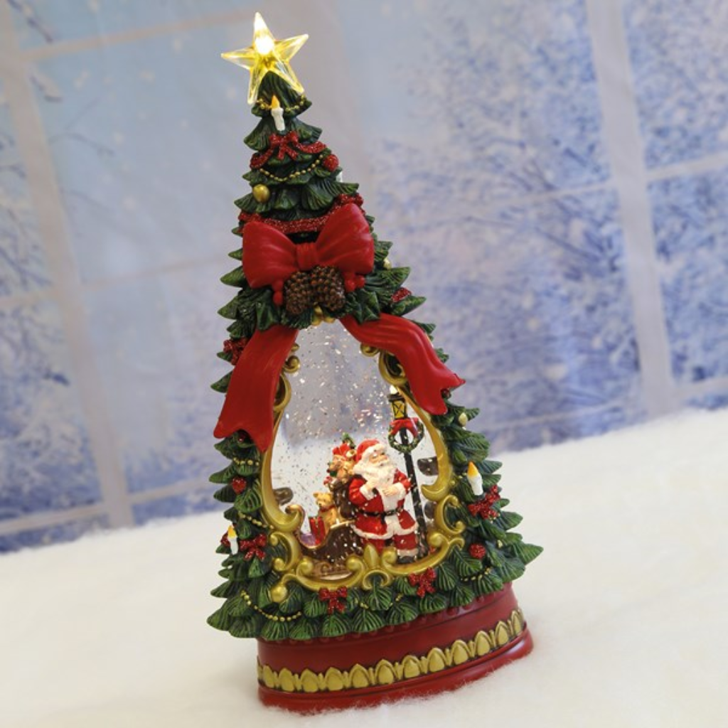 LED Santa Tree Spinner 34cm 36784 Straits Home and Gift Mulligans of Ballaghaderreen