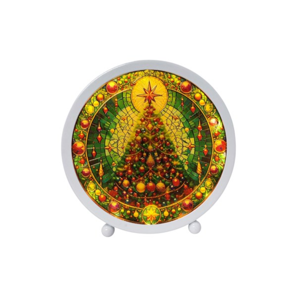 LED Stained Glass Tree 35827 Straits Home and Gift Mulligans of Ballaghaderreen