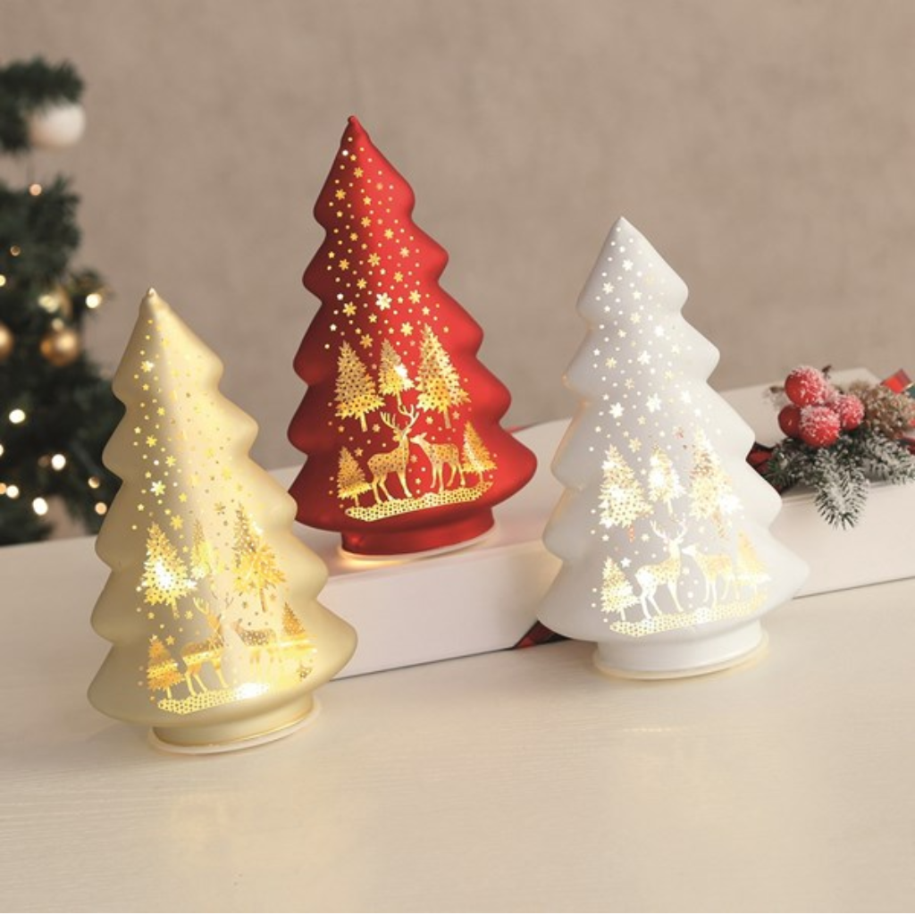 LED Tree Gold/Red/White 19cm 34520 Straits Mulligans of Ballaghaderreen 
