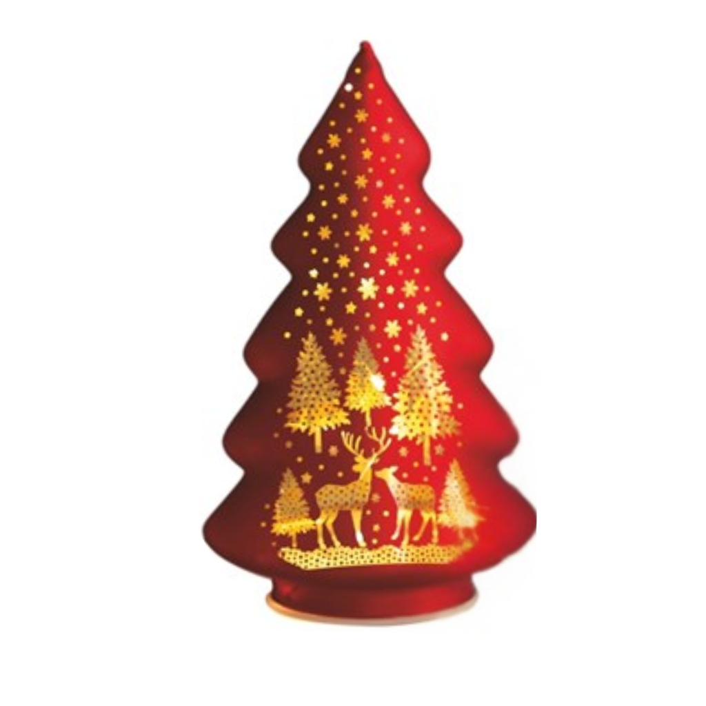 LED Tree Gold/Red/White 19cm 34520 Straits Mulligans of Ballaghaderreen 