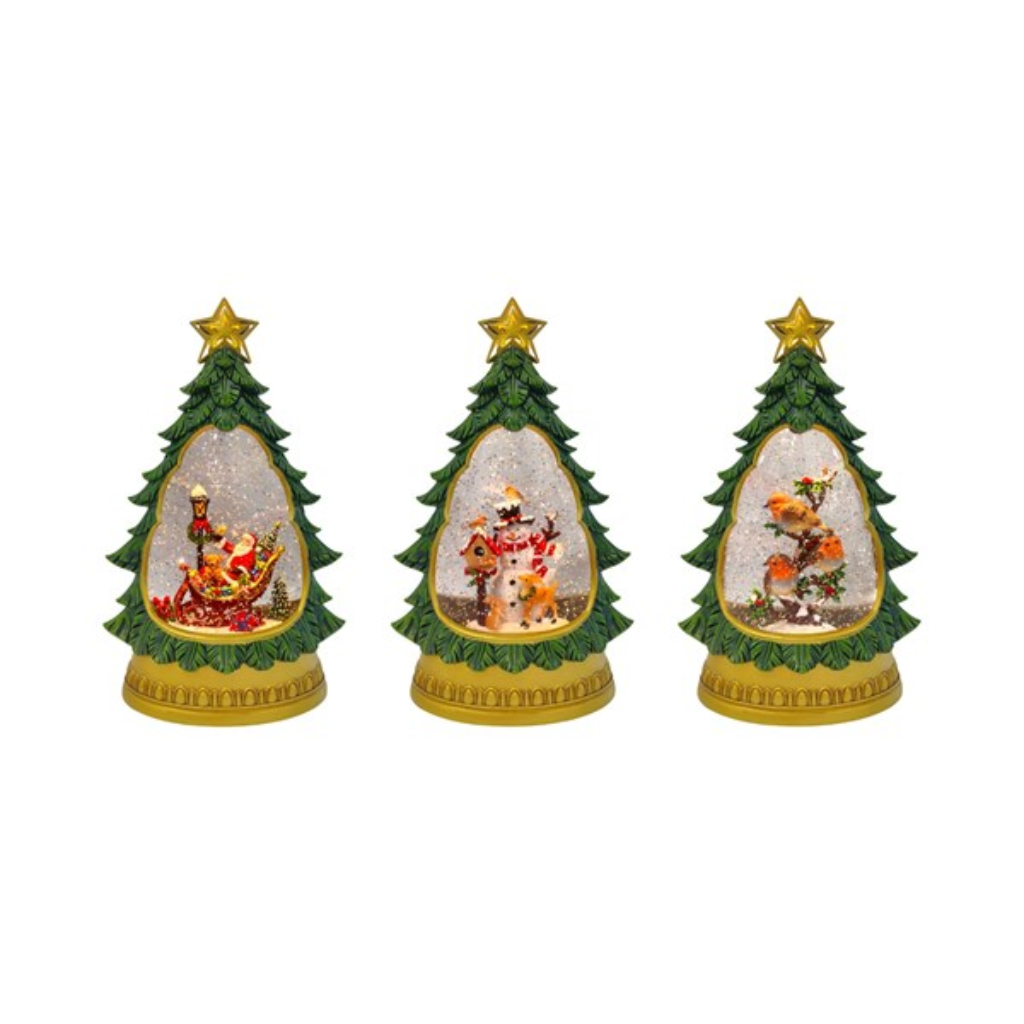 LED Tree Icon Spinner 31cm 3 Assorted 36751 Straits Home and Gift Mulligans of Ballaghaderreen