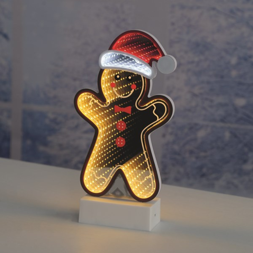LED Infinity Gingerbread Man 14x28cm 34348 Straits Mulligans of Ballaghaderreen 