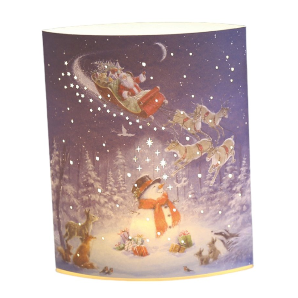 LED Paper Lantern Snowman 16cm 32968 Straits Mulligans of Ballaghaderreen