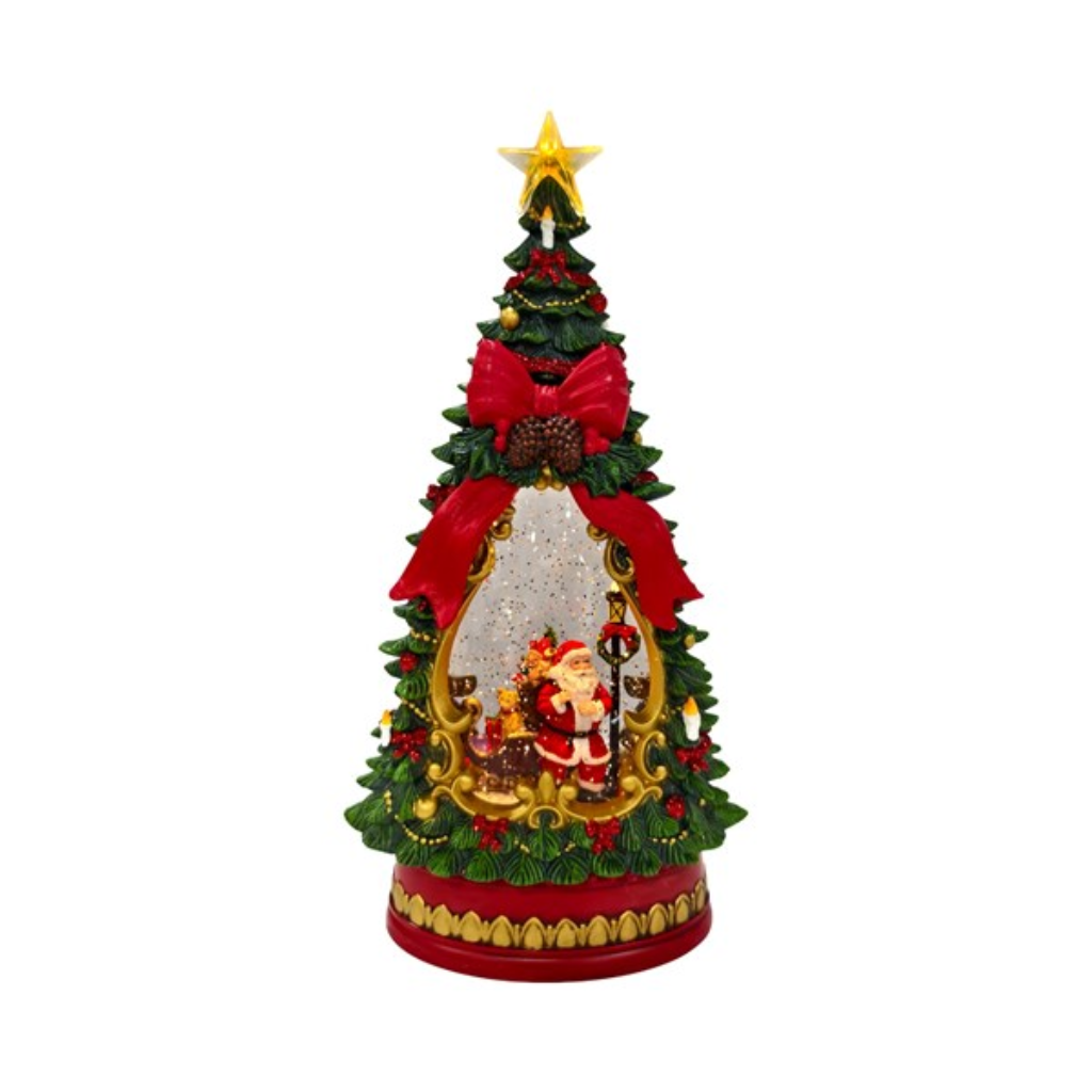 LED Santa Tree Spinner 34cm 36784 Straits Home and Gift Mulligans of Ballaghaderreen