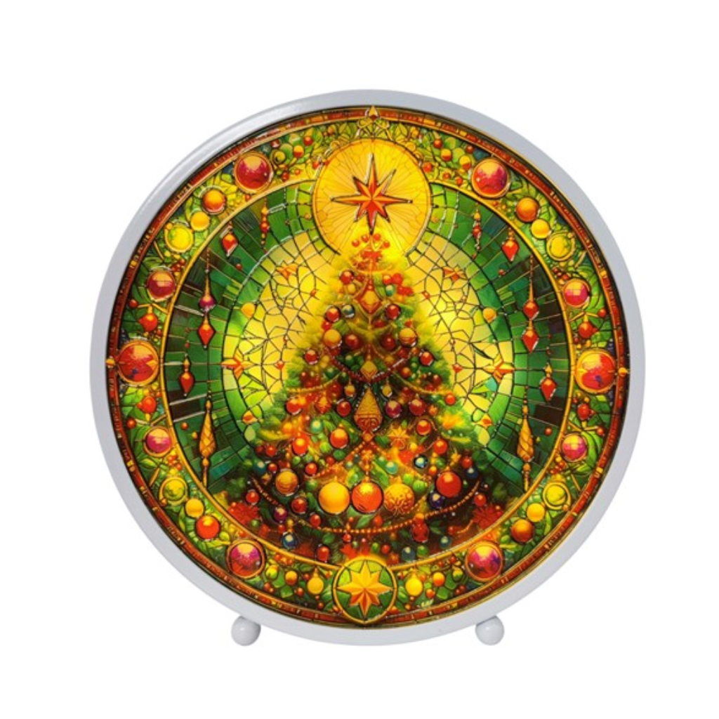 LED Stained Glass Tree 35828 Straits Home and Gift Mulligans of Ballaghaderreen
