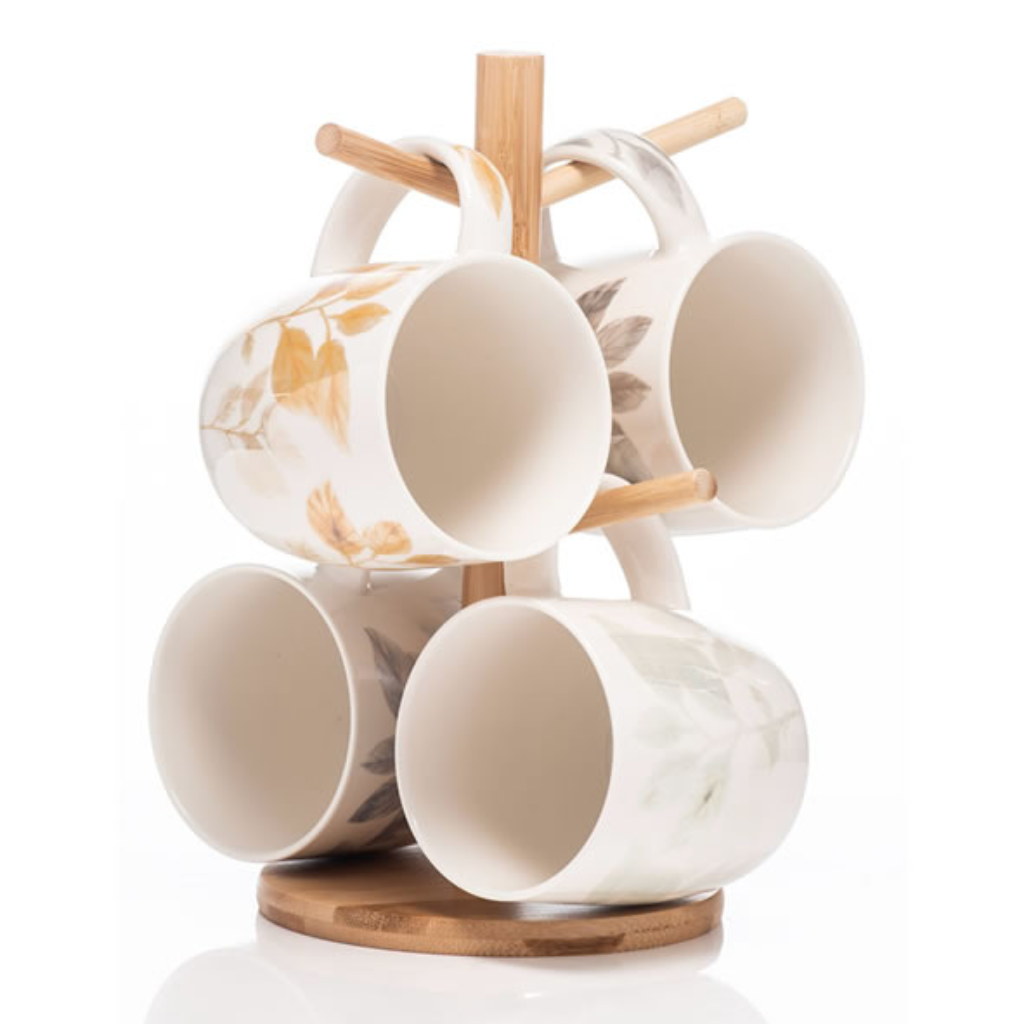 Leaves Bone China Mugs - Set of 4 30281 Newgrange Living Kirkwood Mulligans of Ballaghaderreen 