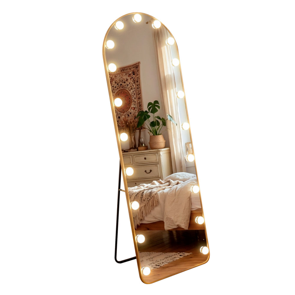 LED Bulb Modena Cheval Arch Mirror Gold TL7009 Tara Home Mulligans of Ballaghaderreen