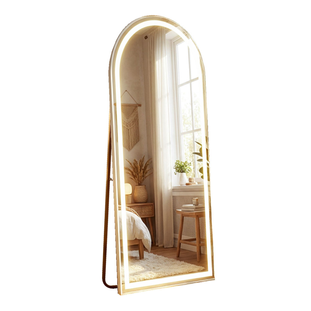 Led Modena White Cheval Arch Mirror - 160x50cm TL6298 Mulligans of Ballaghaderreen