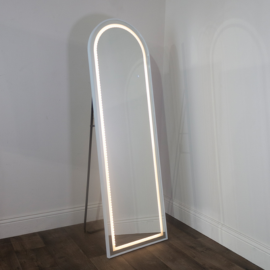 Led modena cheval arch mirror white 160x50cm TL6298 Mulligans of Ballaghaderreen