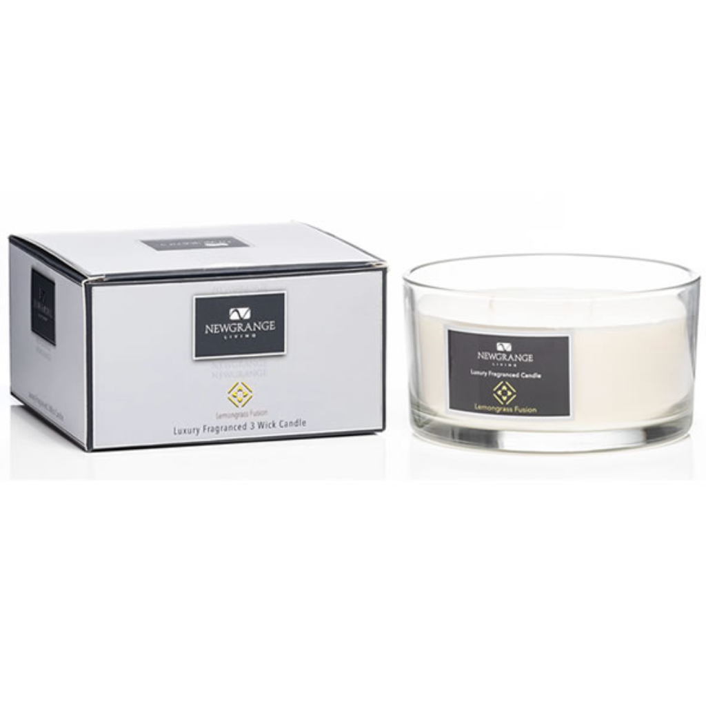 Lemongrass Fusion 3 Wick Candle 9126 Newgrange Living Mulligans of Ballaghaderreen