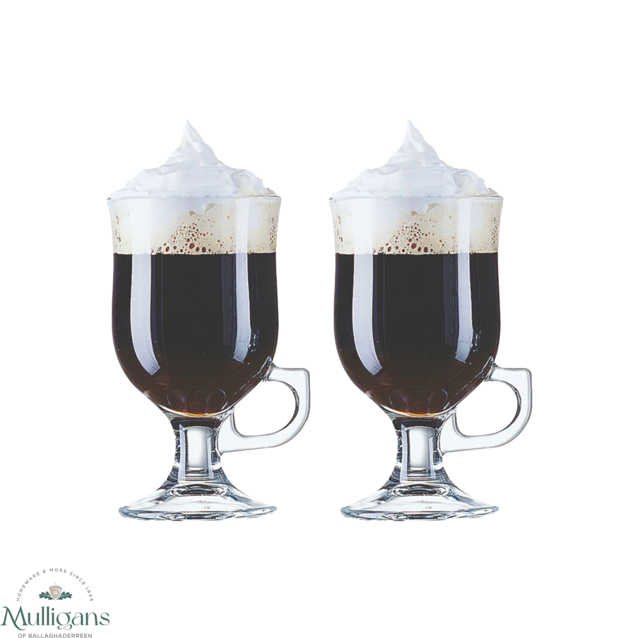 Luminarc Set of 2 Irish Coffee Glasses Mulligans of Ballaghaderreen