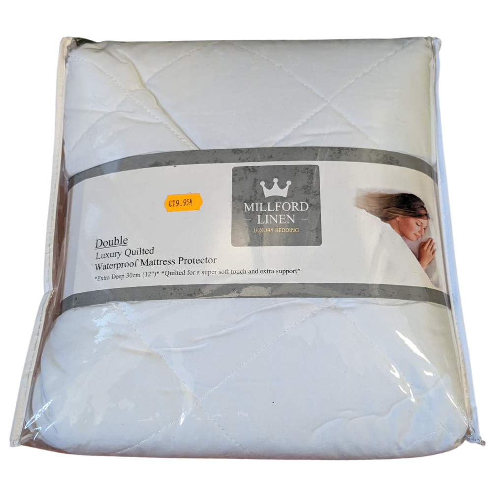 Luxury Quilted Waterproof Mattress Protector LQWMP Millford Linen Mulligans of Ballaghaderreen